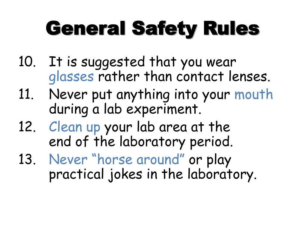 general safety rules general safety rules 3