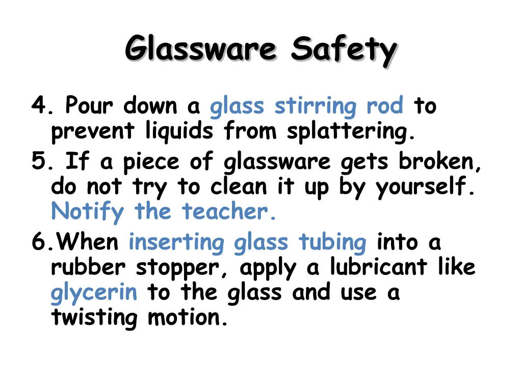 glassware safety 1