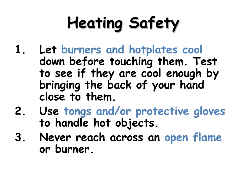 heating safety