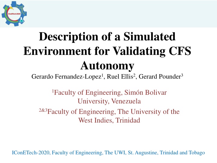 description of a simulated environment