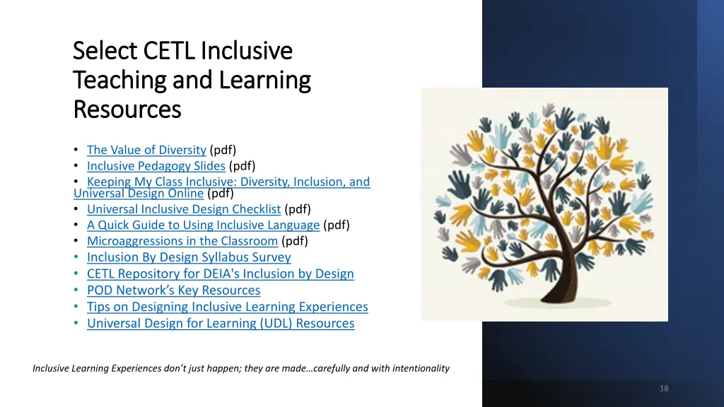 select cetl inclusive select cetl inclusive