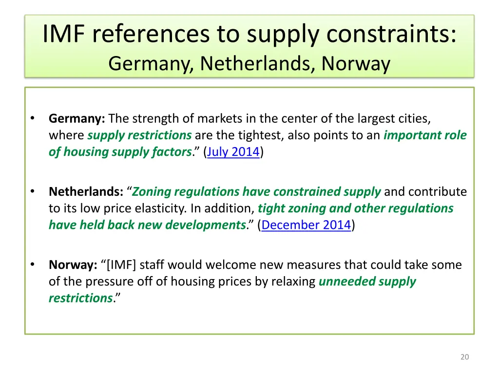 imf references to supply constraints germany
