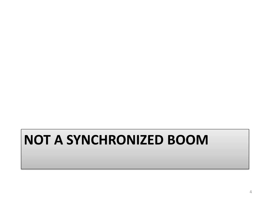 not a synchronized boom