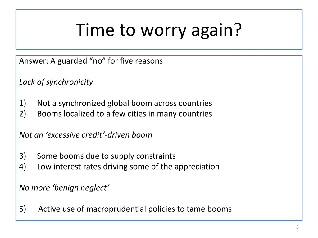 time to worry again