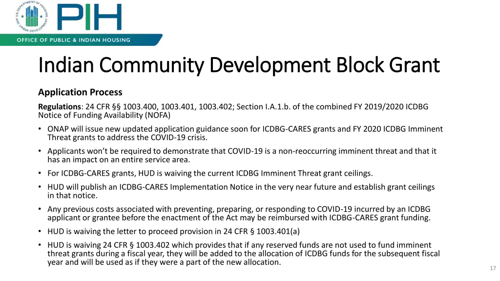 indian community development block grant indian 1