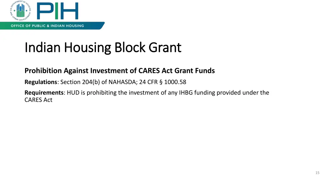 indian housing block grant indian housing block 5