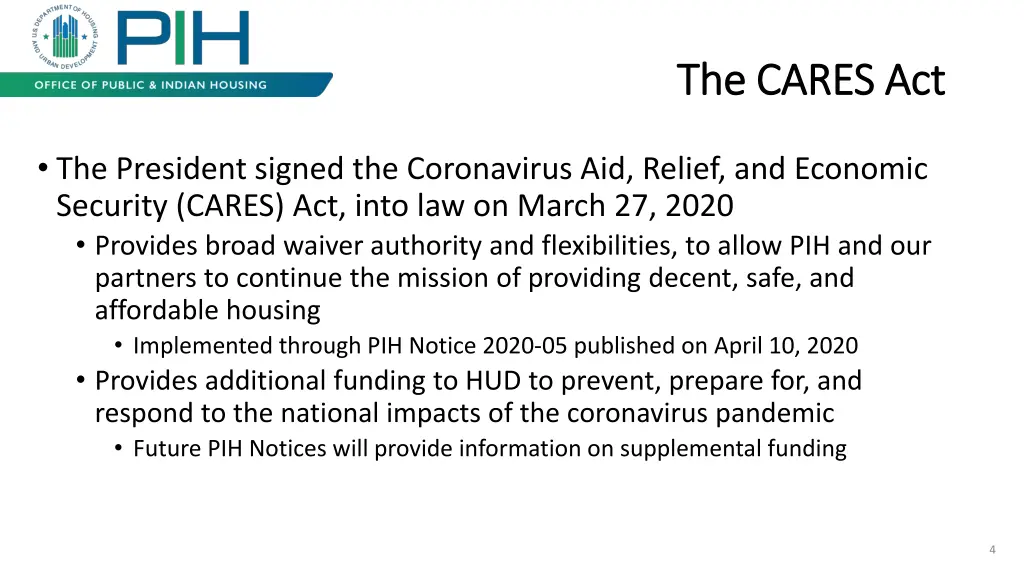 the cares act the cares act