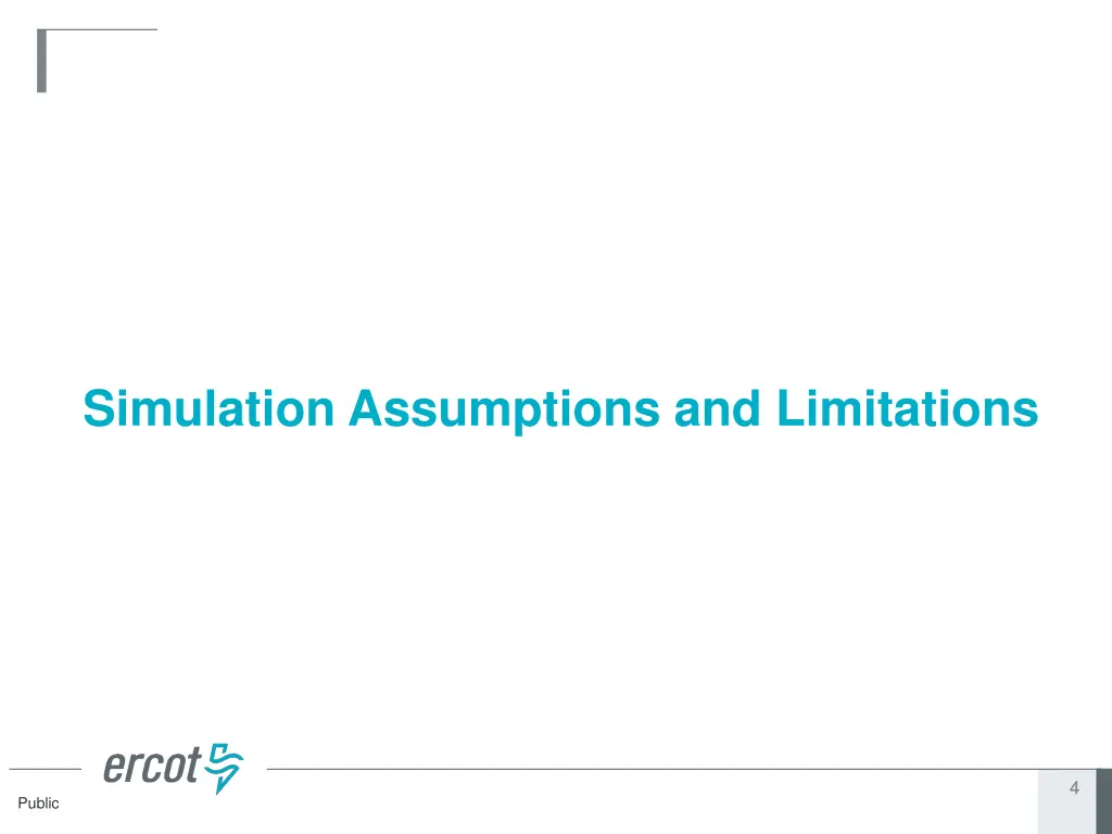 simulation assumptions and limitations
