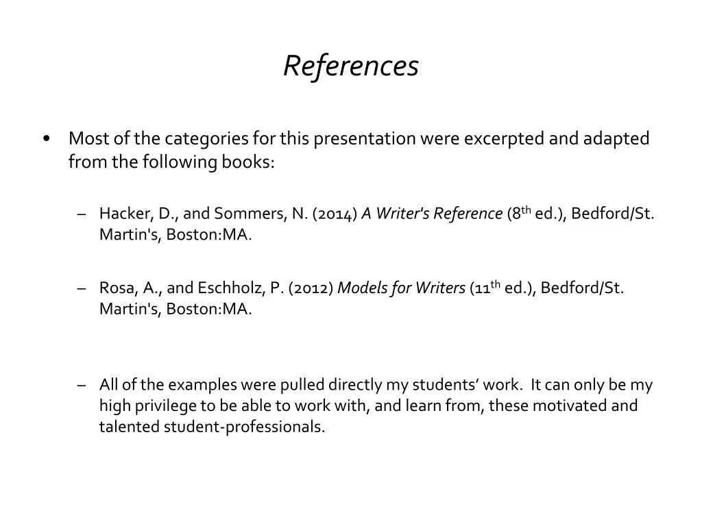 references