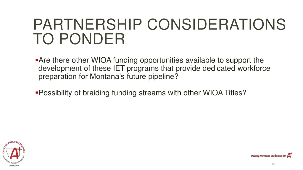 partnership considerations to ponder