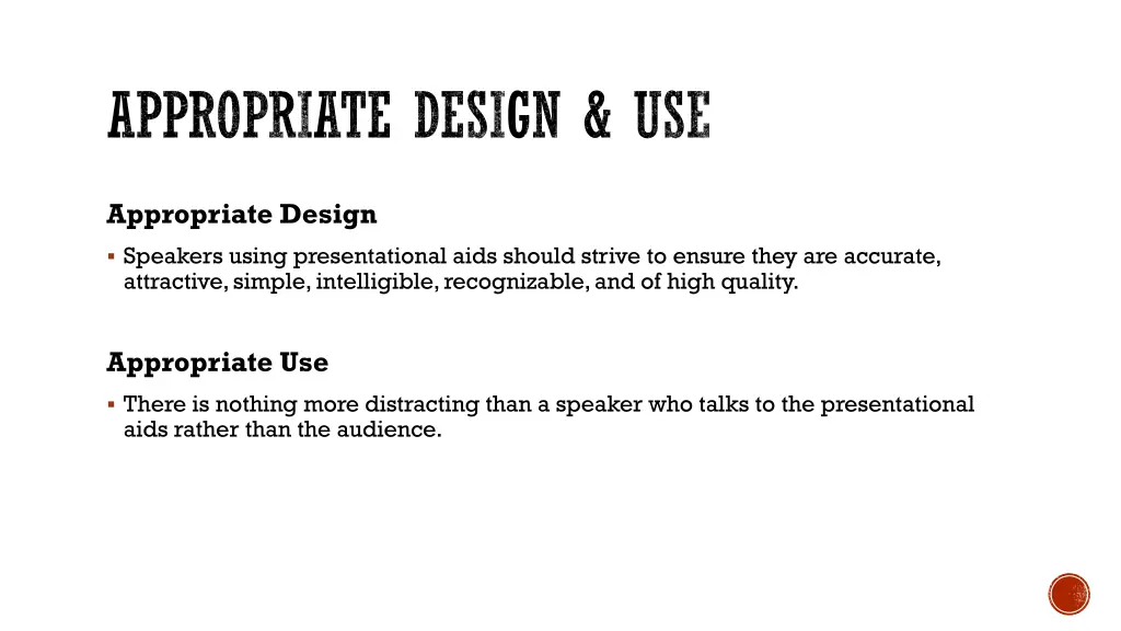 appropriate design use