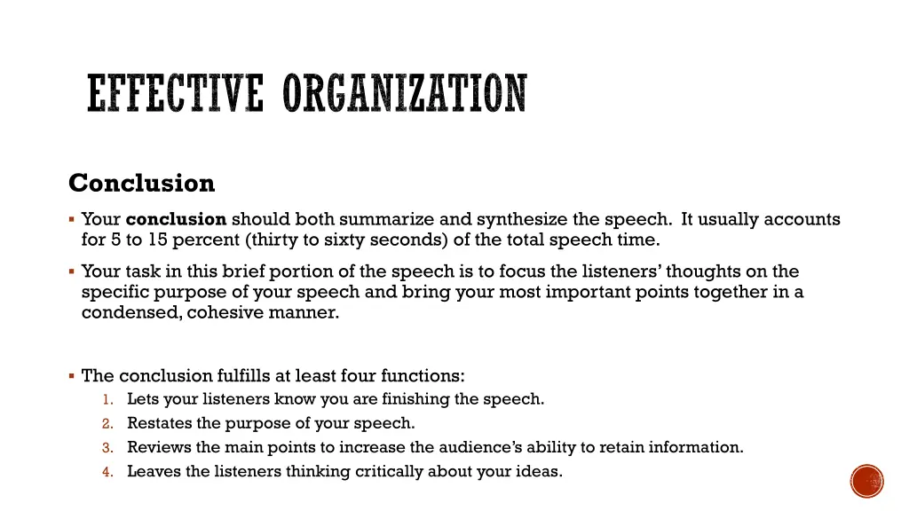 effective organization 11