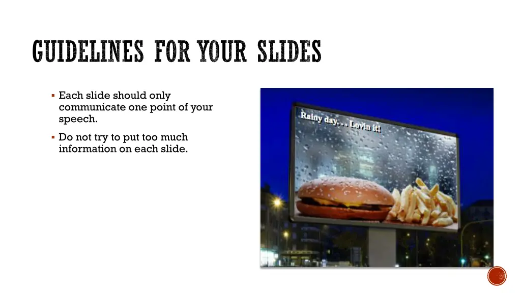 guidelines for your slides