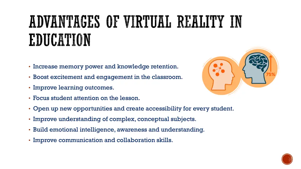advantages of virtual reality in education