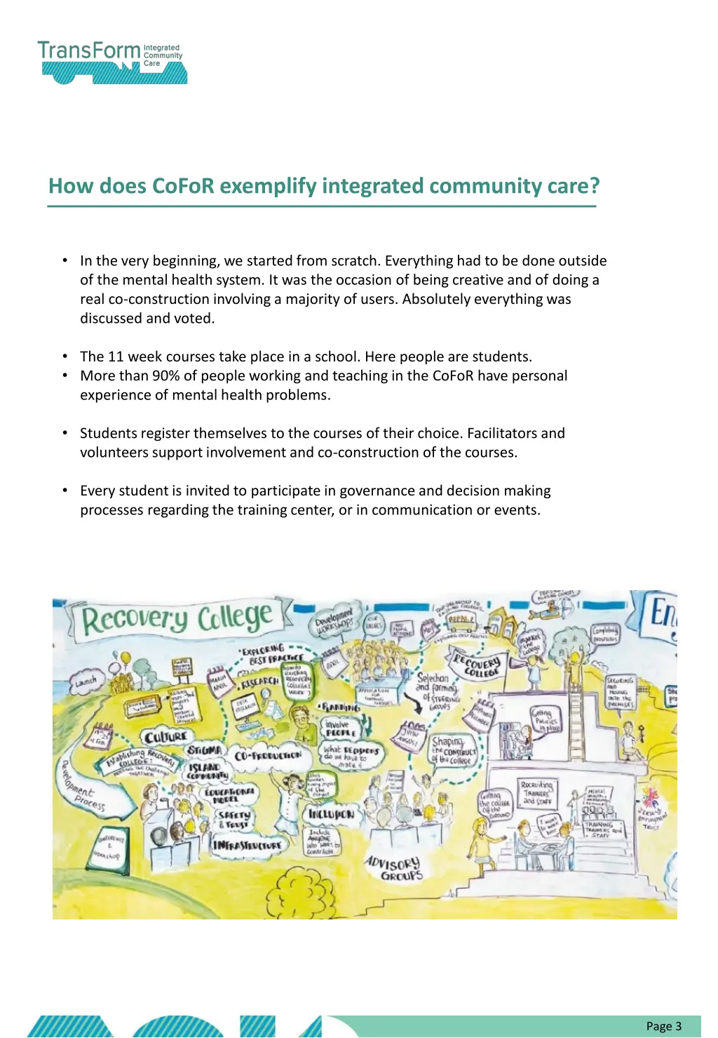 how does cofor exemplify integrated community care
