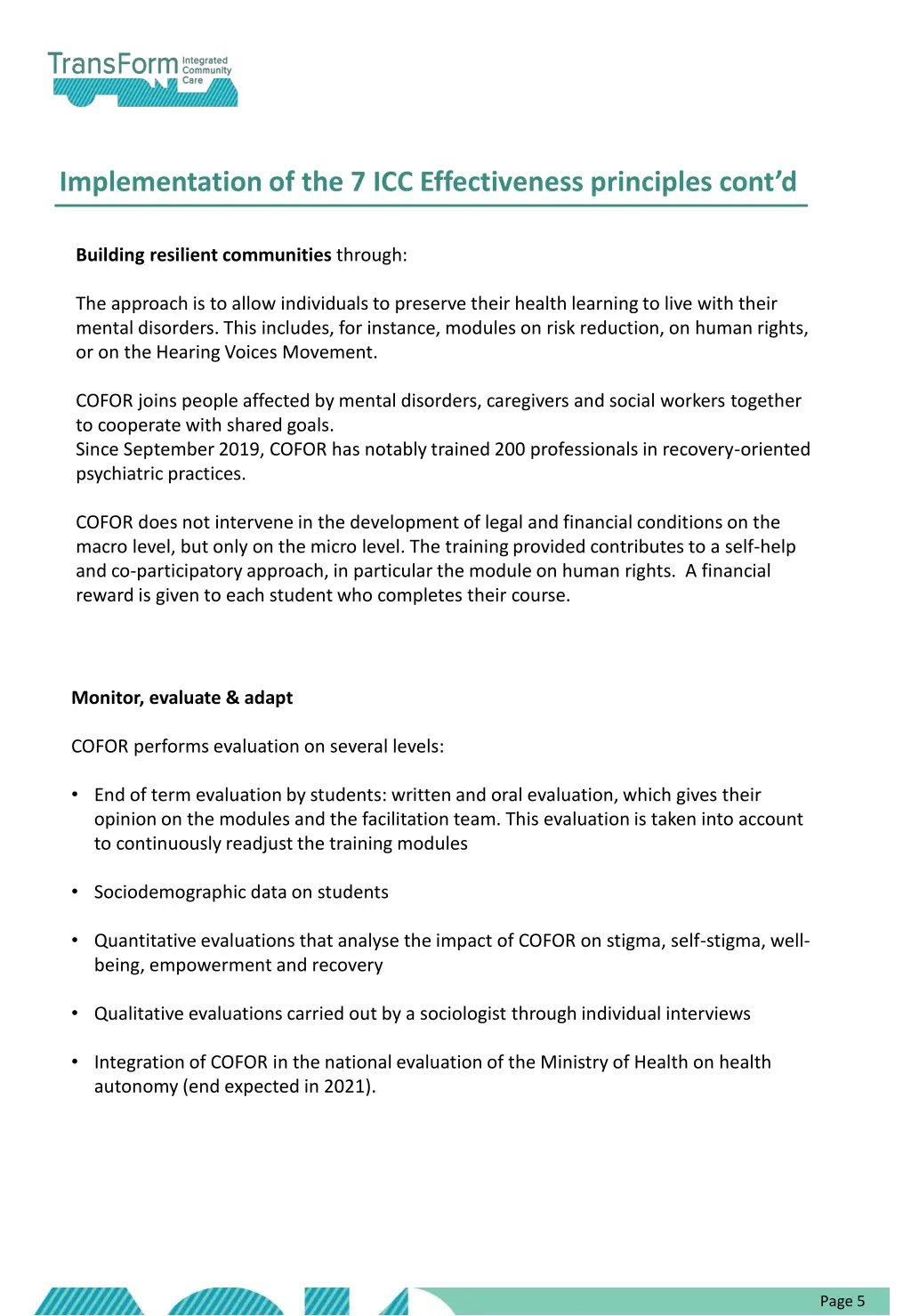 implementation of the 7 icc effectiveness 1
