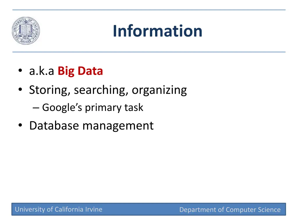 information