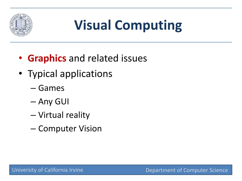 visual computing