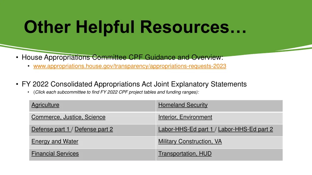 other helpful resources