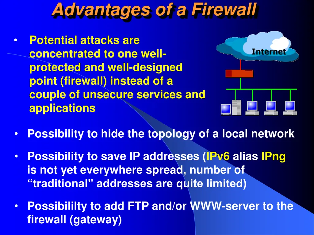 advantages of a firewall