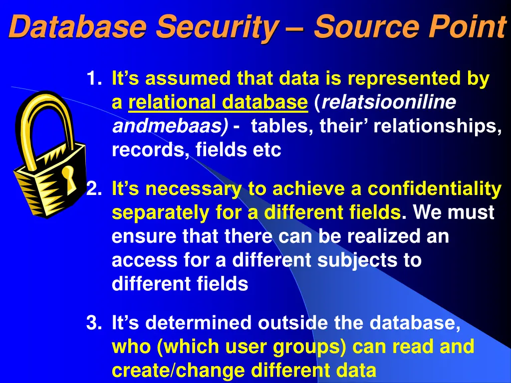 database security source point