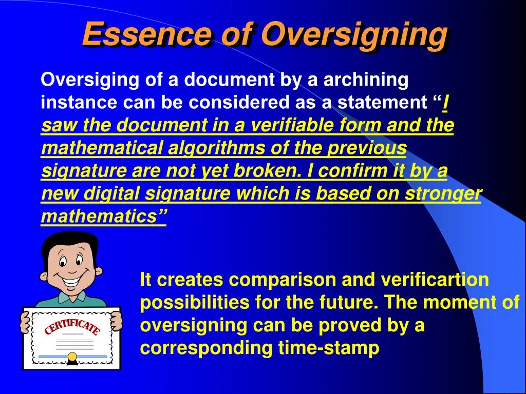 essence of oversigning