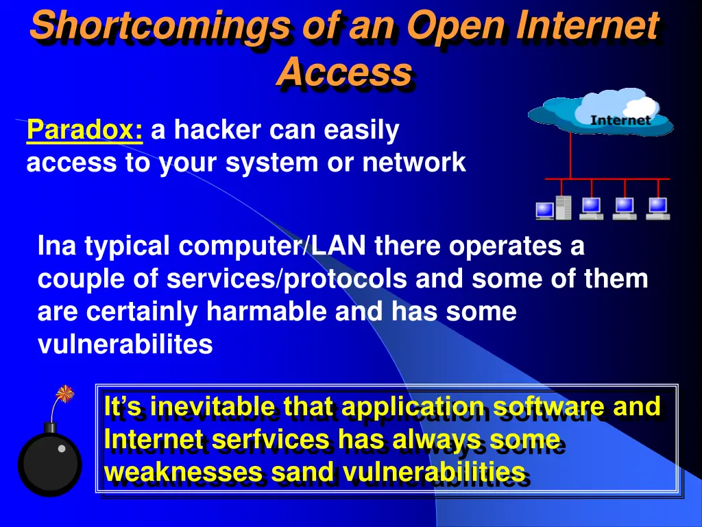 shortcomings of an open internet access