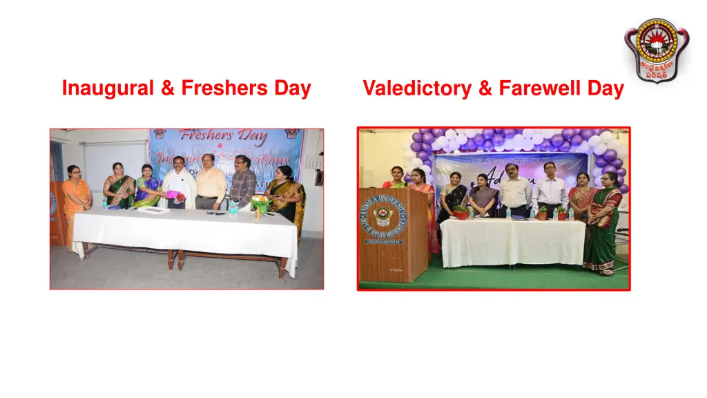 inaugural freshers day