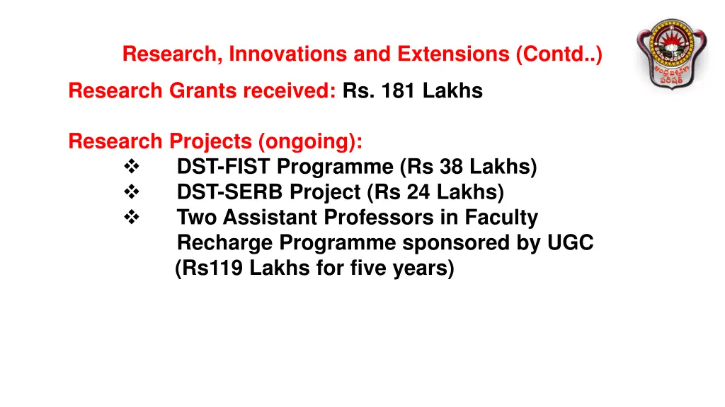 research innovations and extensions contd 4