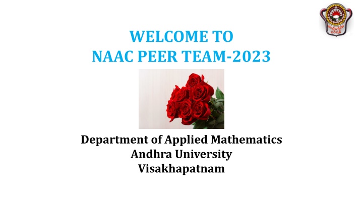 welcome to naac peer team 2023