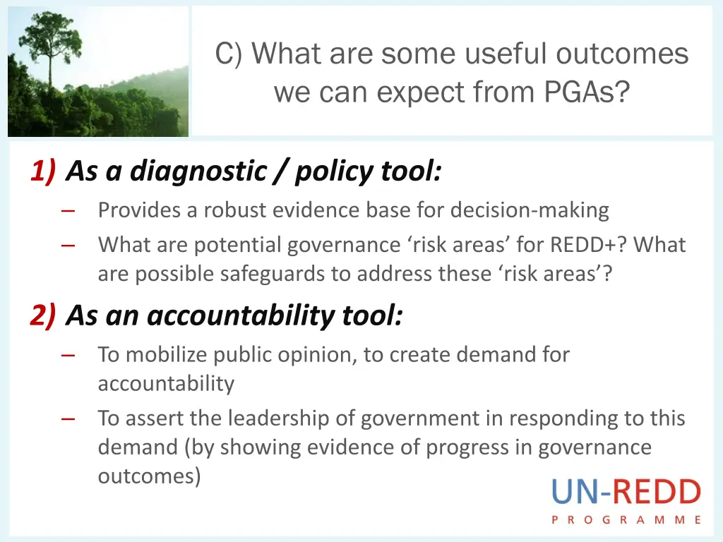 c what are some useful outcomes we can expect