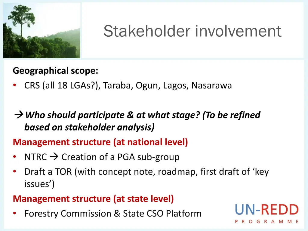 stakeholder involvement