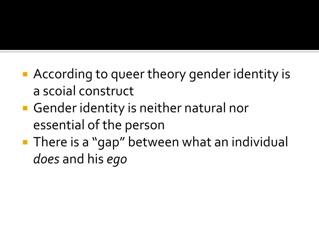 according to queer theory gender identity