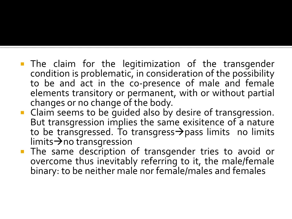 the claim for the legitimization