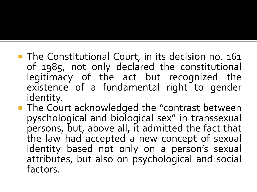 the constitutional court in its decision