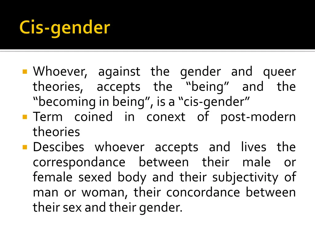 whoever against the gender and queer theories