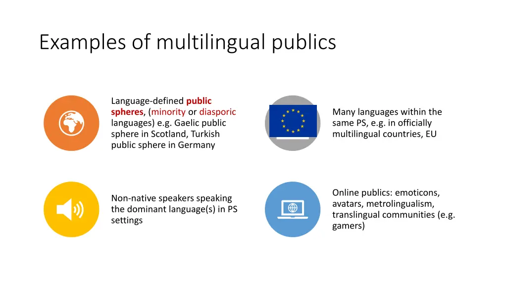 examples of multilingual publics