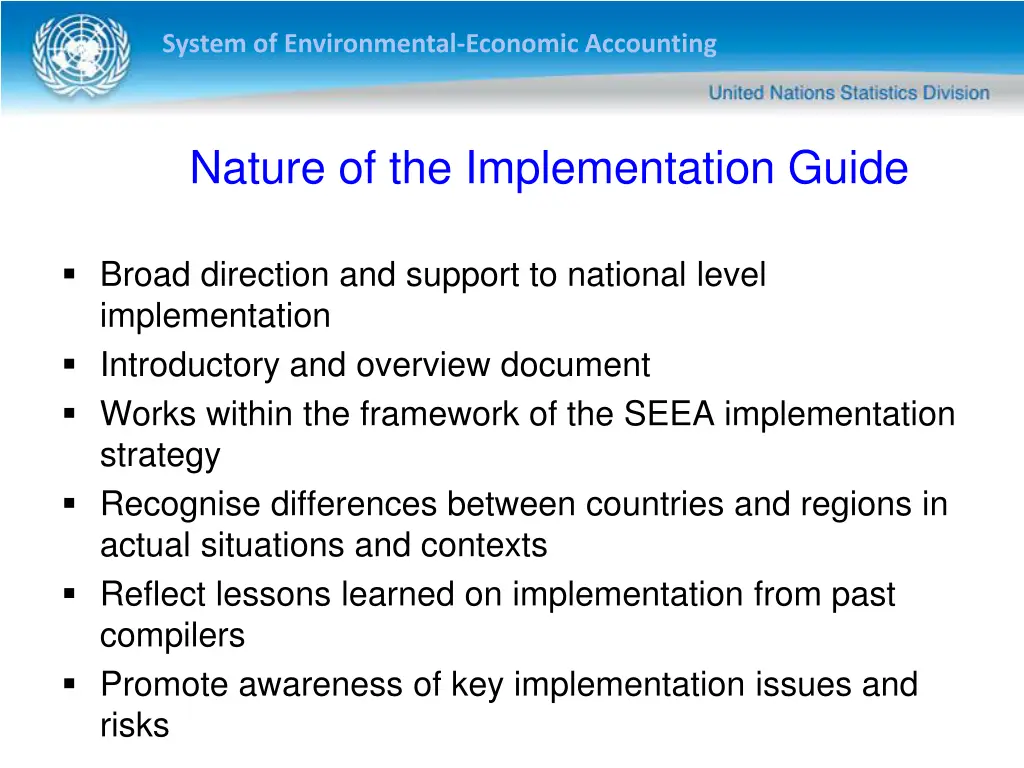 system of environmental economic accounting 1