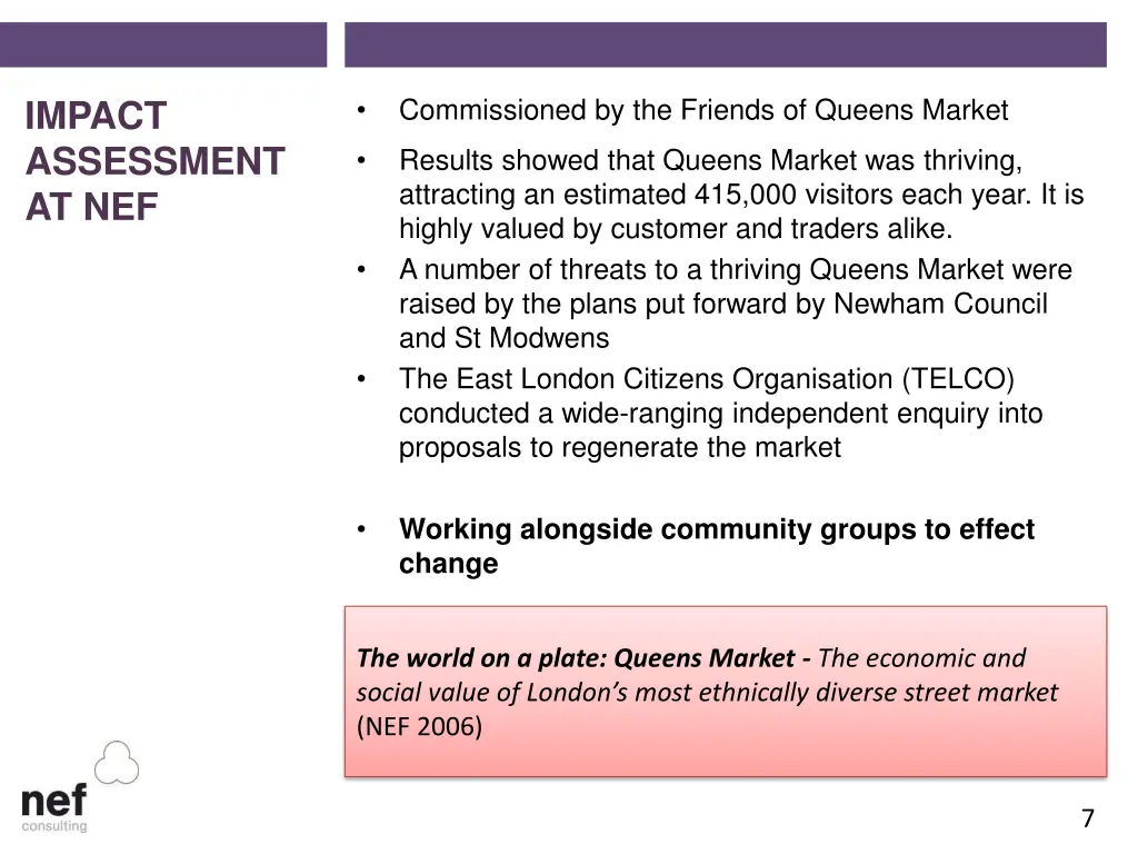 commissioned by the friends of queens market