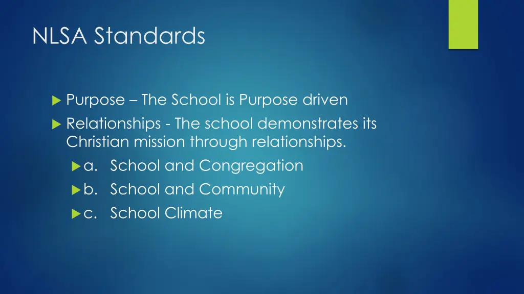 nlsa standards