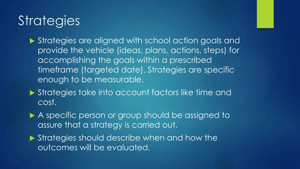 strategies