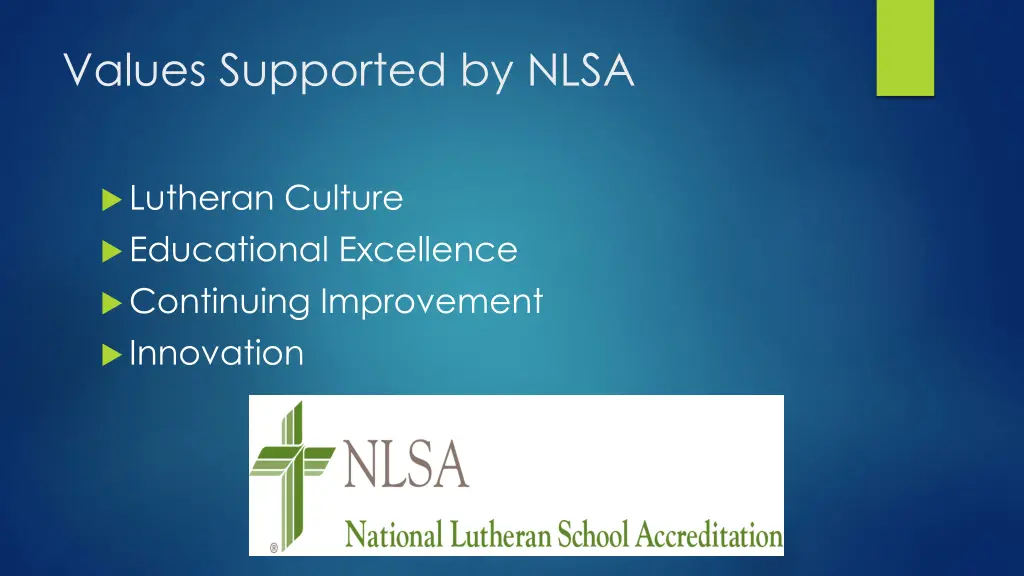 values supported by nlsa
