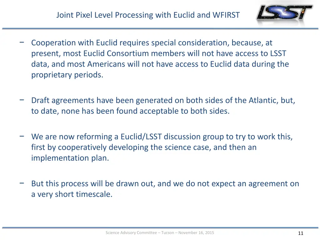 joint pixel level processing with euclid 3