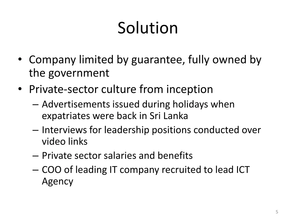 solution