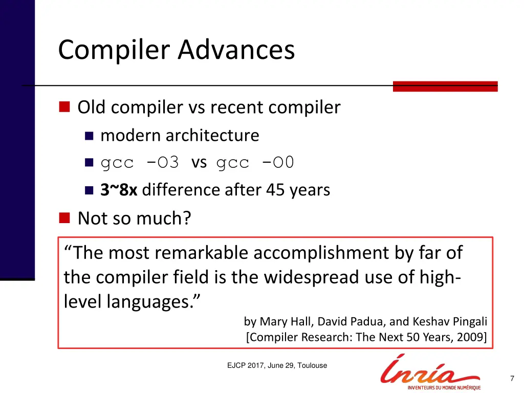 compiler advances 2