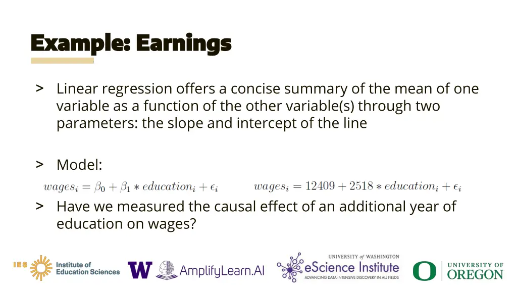 example earnings example earnings 5