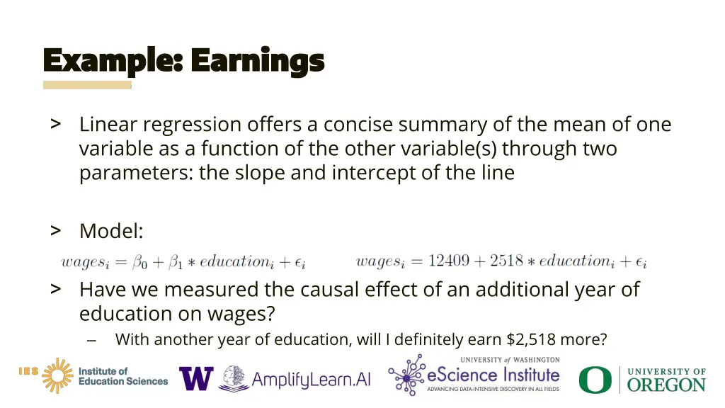 example earnings example earnings 6