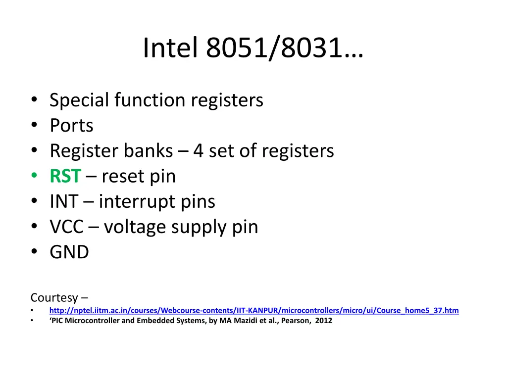 intel 8051 8031 1