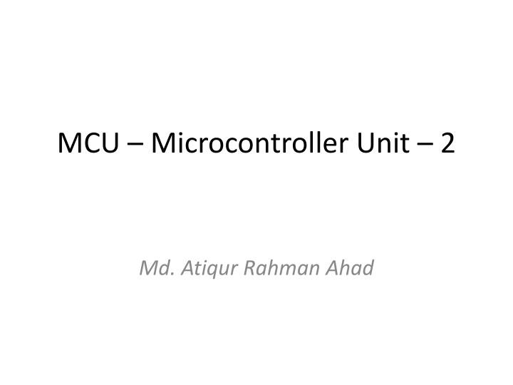 mcu microcontroller unit 2