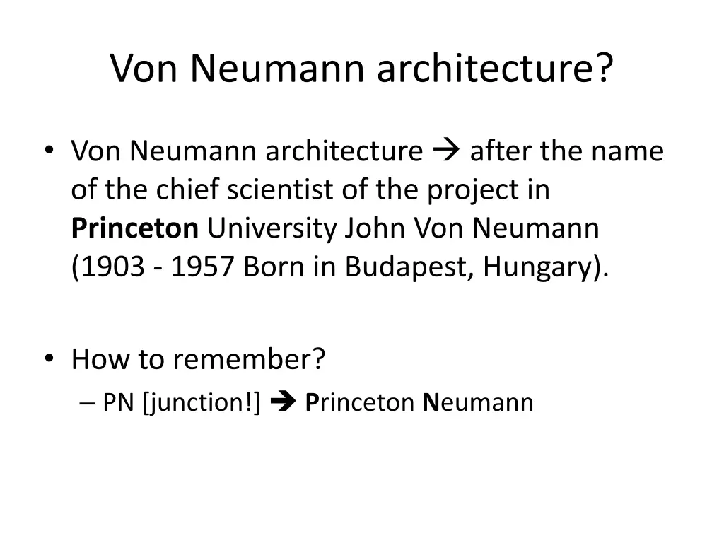 von neumann architecture